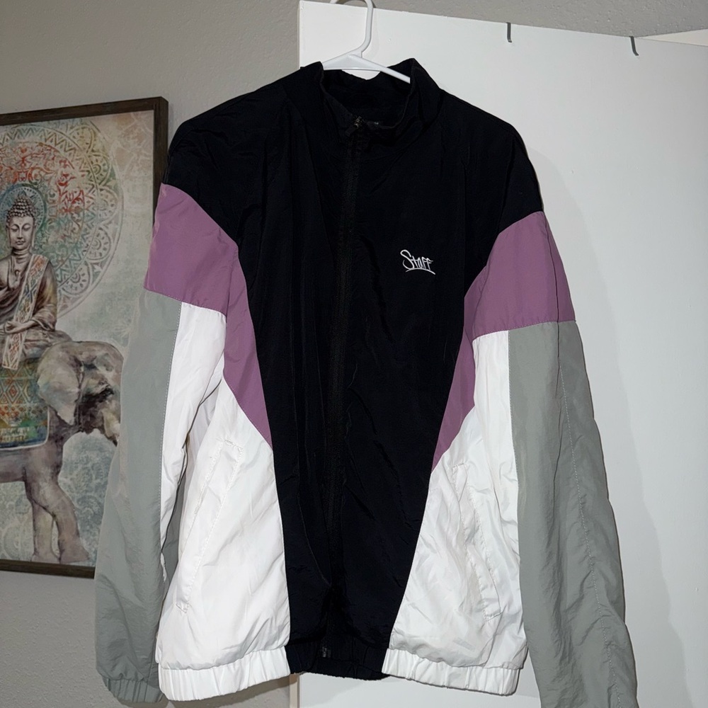 STAFF Men’s Colorblock Windbreaker Jacket